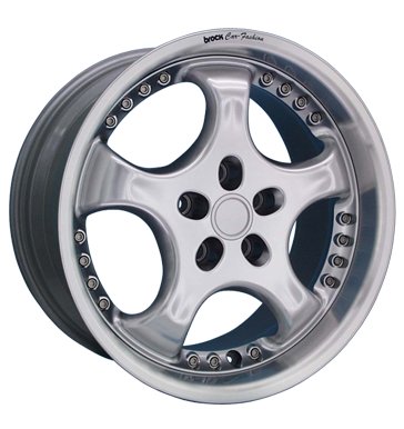 pneumatiky - 8.5x17 5x108 ET35 Brock B4 silber chromsilber psy Rfky / Alu zahradn traktor Offroad cel rok od 17,5 