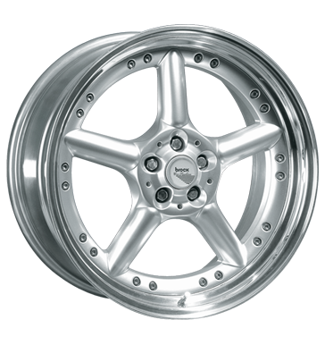 pneumatiky - 9.5x19 5x108 ET35 Brock B9 silber chromsilber Edelstahlbett Lehk nkladn auto Winter od 17,5 