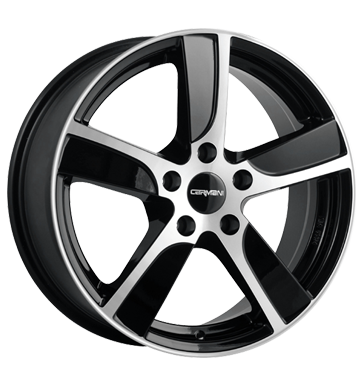 pneumatiky - 6.5x16 5x112 ET38 Carmani Carmani 12 OR.D. schwarz black polish Maxx Kola Rfky / Alu Offroad cel rok od 17,5 