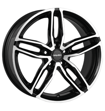 pneumatiky - 8.5x19 5x114.3 ET42 Carmani 13 Twinmax schwarz black polish Offroad Zimn 17.5 