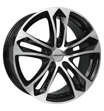 pneumatiky - 7.5x17 5x120 ET35 Carmani 5 Arrow schwarz black polish Zcela specifick dly Rfky / Alu vstrazn trojhelnky Wheelworld Predaj pneumatk