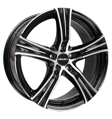 pneumatiky - 7.5x17 5x114.3 ET48 Carmani 6 Impact schwarz black polish Vyloucen Rfky / Alu Offroad lto od 17,5 