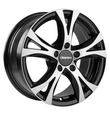 pneumatiky - 6.5x16 5x108 ET45 Carmani 9 Compete schwarz black polish ocelov rfek Rfky / Alu Motorsport hardtops velkoobchod s pneumatikami