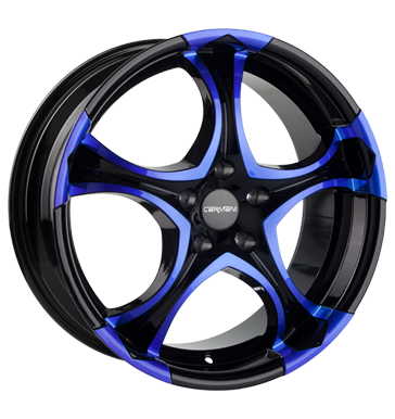 pneumatiky - 8.5x18 5x108 ET42 Carmani 4 Deepnex blau blue polish trkolka Part Rfky / Alu hasic prstroj Offroad letn pneu b2b