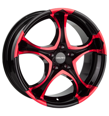 pneumatiky - 8x17 5x112 ET50 Carmani 4 Deepnex rot red polish MPT Rfky / Alu Breyton AZEV pneus