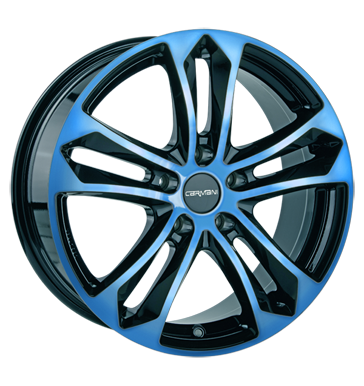 pneumatiky - 6.5x15 4x100 ET38 Carmani 5 Arrow blau light blue polish Oldtimer dly Rfky / Alu skrabka na led dly na nkladn auta Predaj pneumatk