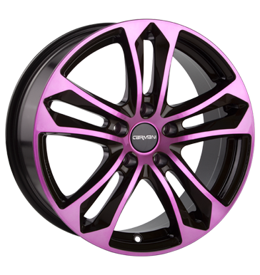pneumatiky - 7x16 5x100 ET38 Carmani 5 Arrow mehrfarbig pink polish MPT Rfky / Alu Kola / ocel EMOTION Prodejce pneumatk