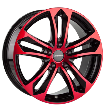 pneumatiky - 7.5x17 5x120 ET42 Carmani 5 Arrow rot red polish Wheelworld Rfky / Alu DOTZ hadice velkoobchod s pneumatikami