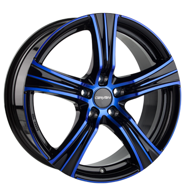 pneumatiky - 7.5x17 5x100 ET38 Carmani 6 Impact blau blue polish rukavice Rfky / Alu Hlinkov kola s pneumatikami odevy pneu