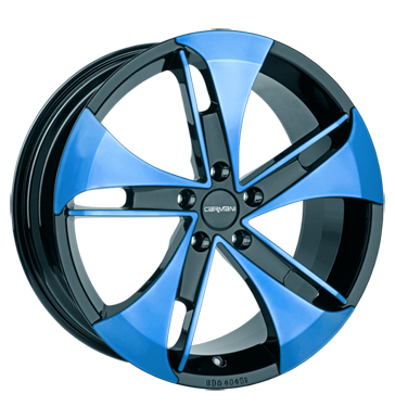 pneumatiky - 8.5x19 5x120 ET35 Carmani 7 Punch blau light blue polish Lehk nkladn auto lto od 17,5 