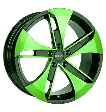 pneumatiky - 8x18 5x114.3 ET42 Carmani 7 Punch grün neon green polish Kabely a konektory Rfky / Alu Chrome Parts MIGLIA trhovisko