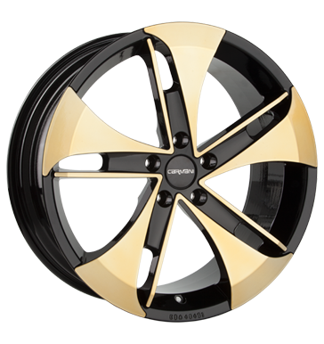pneumatiky - 8.5x19 5x120 ET35 Carmani 7 Punch gold gold polish koncovky Rfky / Alu Motorsport replika pneumatiky