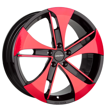 pneumatiky - 8x18 5x108 ET45 Carmani 7 Punch rot red polish subwoofer Rfky / Alu nosic kol prumyslov pneumatiky Autoprodejce