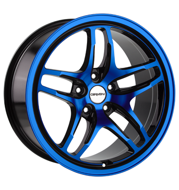 pneumatiky - 8x18 5x120 ET46 Carmani 8 Liberty blau blue polish Chiptuning + Motor Tuning Rfky / Alu projektzwo Kabely a konektory trhovisko