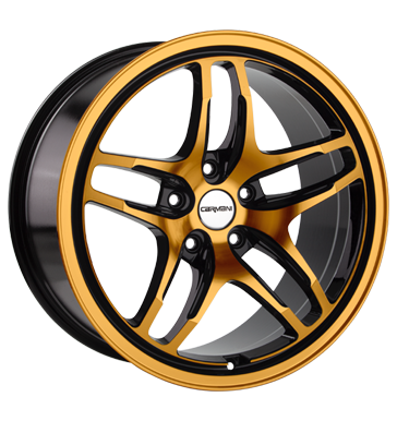 pneumatiky - 8.5x19 5x120 ET30 Carmani 8 Liberty orange orange polish Hamann Rfky / Alu Elektrick automobilov sady pneus