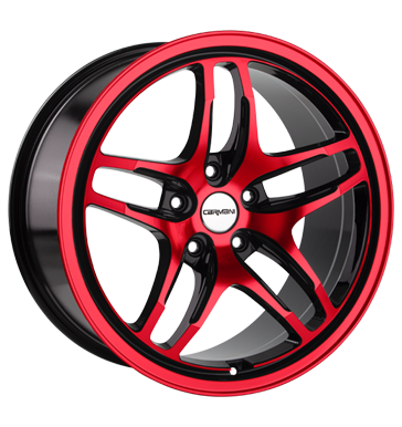 pneumatiky - 8x18 5x114.3 ET48 Carmani 8 Liberty rot red polish MB-Italia Rfky / Alu Jahreswagen Alustar pneu