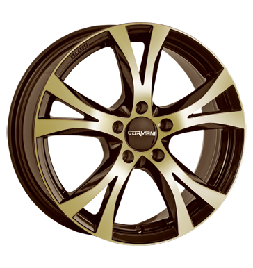 pneumatiky - 7.5x17 5x120 ET35 Carmani 9 Compete mehrfarbig brown gold polish nstroj ventil Rfky / Alu nemrznouc smes Flip zvaz pneus