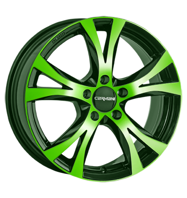 pneumatiky - 6.5x16 5x105 ET39 Carmani 9 Compete grün neon green polish ALCOA Rfky / Alu hyundai centrovn Predaj pneumatk