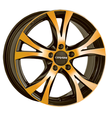 pneumatiky - 7x16 5x114.3 ET38 Carmani 9 Compete orange orange polish Konzole + drzk Rfky / Alu Axxion Chafers: Nkladn / podvalnk pneu