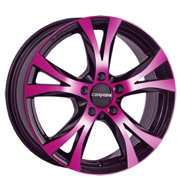 pneumatiky - 7x16 5x114.3 ET45 Carmani 9 Compete mehrfarbig pink polish Jahreswagen Rfky / Alu Truck lto od 17,5 