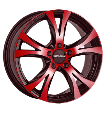 pneumatiky - 8x18 5x114.3 ET45 Carmani 9 Compete rot red polish KOLA Rfky / Alu ALLESIO INDIVIDUAL pneus