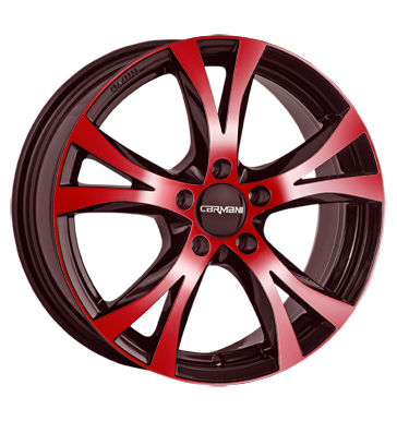 pneumatiky - 7.5x17 5x120 ET35 Carmani 9 Compete rot red polish Axxium Rfky / Alu Elektrick Letn Total kola ALU pneumatiky