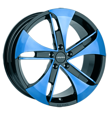 pneumatiky - 8x18 5x112 ET35 Carmani 7 Punch blau light blue polish Bund bundy Rfky / Alu Borbet korunn princ pneu