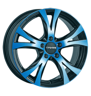 pneumatiky - 7x16 5x120 ET35 Carmani 9 Compete blau light blue polish Motocyklov zvody Rfky / Alu autokosmetiky propagace testjj2 b2b pneu