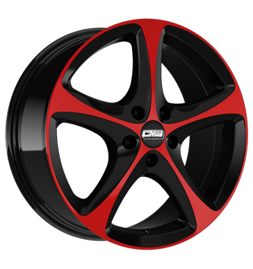 pneumatiky - 8x18 5x108 ET55 CMS C12 mehrfarbig rot schwarz glanz ABSENCE Rfky / Alu kmh-Wheels Wheelworld pneu