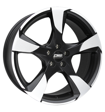 pneumatiky - 8.5x19 5x112 ET40 CMS C18 schwarz diamant schwarz matt Provozn + Montzn nvod Rfky / Alu Wheelworld automobilov sady velkoobchod s pneumatikami