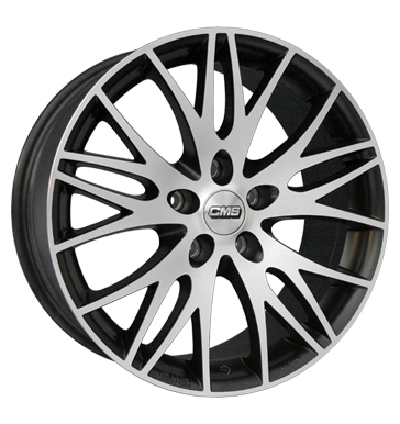 pneumatiky - 7.5x17 5x114.3 ET40 CMS C8 schwarz diamant schwarz matt Chrome Parts Rfky / Alu Offroad Zimn 17.5 