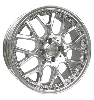 pneumatiky - 7.5x17 4x100 ET35 Com4Wheels Avalon chrom chrom Offroad cel rok Rfky / Alu Binno Mutec trhovisko