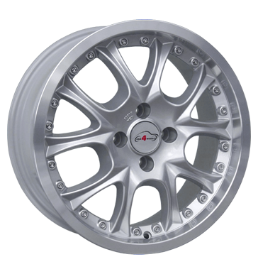 pneumatiky - 7x16 4x108 ET40 Com4Wheels B silber silber Horn poliert Lorinser Rfky / Alu npis STIL AUTO pneus