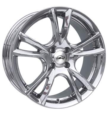 pneumatiky - 7.5x17 4x108 ET35 Com4Wheels Calypso chrom chrom skladovac boxy Rfky / Alu prves Hartge pneumatiky