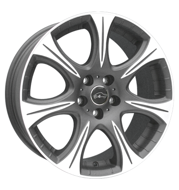 pneumatiky - 7.5x17 5x114.3 ET50 Com4Wheels Cuervo schwarz mattschwarz frontpoliert Leichtkraftrad dly Rfky / Alu Bund bundy Konstrukcn lampy Svetla pneumatiky