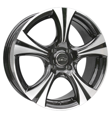 pneumatiky - 7.5x18 4x100 ET35 Com4Wheels Darkstar schwarz schwarz glanz front poliert monitory Rfky / Alu G-KOLO Lehk nkladn vuz v lte pneumatiky