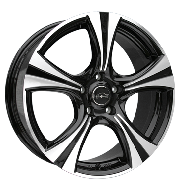 pneumatiky - 7x16 5x108 ET46 Com4Wheels Darkstar schwarz schwarz glanz front poliert Speedline Rfky / Alu KOLA nemrznouc smes Hlinkov disky