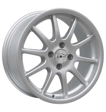 pneumatiky - 7.5x17 4x100 ET35 Com4Wheels Spirit silber silber lackiert Csti Quad Rfky / Alu Cepice a klobouky Oldtimer dly pneu b2b