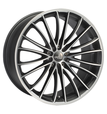 pneumatiky - 7.5x17 4x100 ET35 Corniche Le Mans schwarz matt black polished Autordio Rarity Rfky / Alu Odpruzen + tlumen Cel rok vuz trhovisko