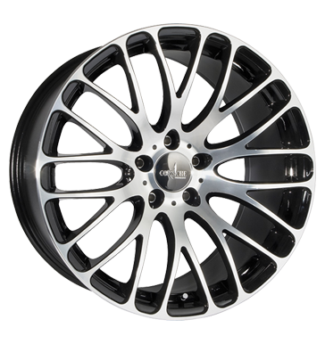 pneumatiky - 9x19 5x100 ET32 Corniche Monza schwarz highgloss-black Kola / ocel Rfky / Alu dly na nkladn auta Lehk nkladn auto lto od 17,5 