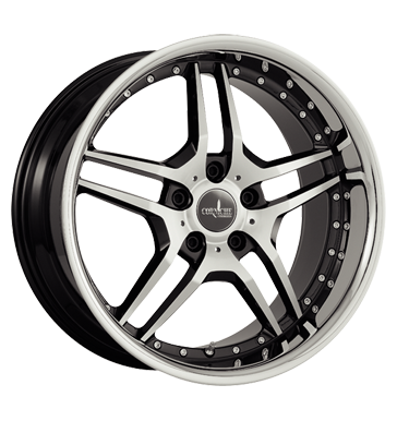 pneumatiky - 8.5x20 5x120 ET38 Corniche Vegas schwarz highgloss black polished randpoliert Pce o automobil + drzba Rfky / Alu Auto-Tuning + styling nrad Hlinkov disky