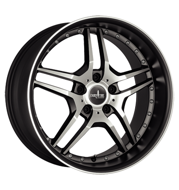 pneumatiky - 8.5x20 5x120 ET38 Corniche Vegas schwarz matt black polished Proline Kola Rfky / Alu Alcar Wheelworld b2b pneu