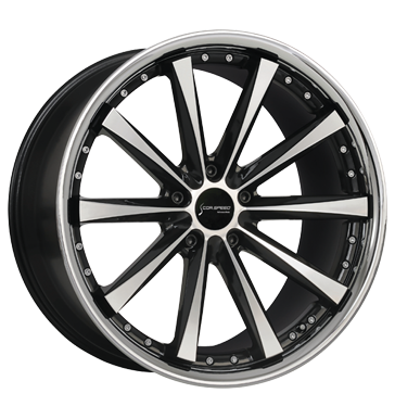 pneumatiky - 9.5x19 5x112 ET48 Corspeed Arrows schwarz higloss-black-polished/Inox-Lip ZENDER Rfky / Alu Motocyklov zvody Polo tricka Autodlna