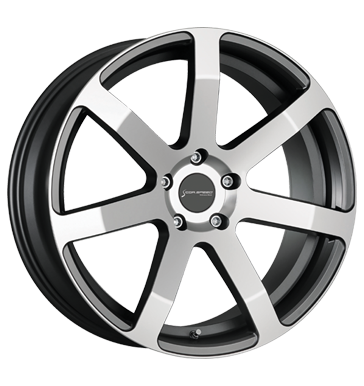 pneumatiky - 8.5x19 5x112 ET27 Corspeed Challenge grau / anthrazit Higloss-Gunmetal-Polished Truck Winter od 17,5 