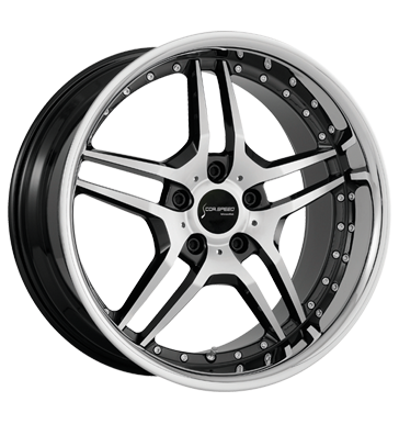 pneumatiky - 9.5x19 5x112 ET33 Corspeed Vegas schwarz higloss-black-polished/Inox-Lip Svetla + Lights Rfky / Alu Prizpusoben & Performance GMP Italia pneu