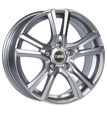 pneumatiky - 7.5x17 5x120 ET35 DBV Andorra silber shadow silber lackiert Vnitrn vybaven Rfky / Alu Offroad Wintergreen Lehk nkladn automobil v zime Velkoobchod