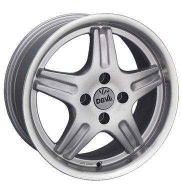 pneumatiky - 6x14 4x100 ET38 DBV California silber silber lackiert Offroad cel rok Rfky / Alu motocykl Rial Autodlna