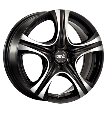 pneumatiky - 7.5x17 5x120 ET35 DBV Malaya schwarz schwarz voll poliert Test-kategorie 2 Rfky / Alu propojovac kabely Offroad Wintergreen pneu b2b