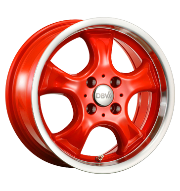 pneumatiky - 6x14 4x100 ET37 DBV Tahiti rot rot Horn poliert vfuk Rfky / Alu Utesnen u. Lepidla Offroad cel rok od 17,5 