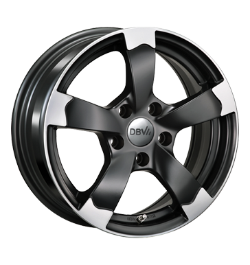 pneumatiky - 6.5x15 5x114.3 ET40 DBV Torino II schwarz schwarz matt poliert Offroad cel rok Rfky / Alu Pce o automobil + drzba cel rok Autodlna